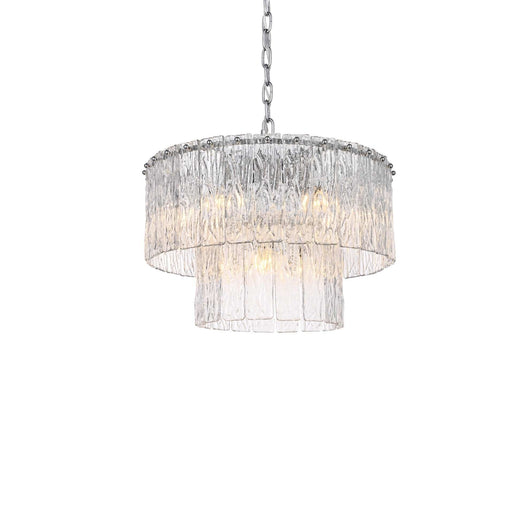 Georgina 20" 9-Light Chandelier in Chrome And Clear