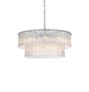 Georgina 32" 18-Light Chandelier in Chrome And Clear