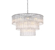 Georgina 32" 22-Light Chandelier in Chrome And Clear