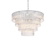 Georgina 40" 34-Light Chandelier in Chrome And Clear