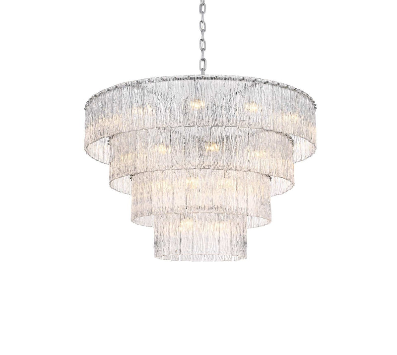 Georgina 40" 34-Light Chandelier in Chrome And Clear