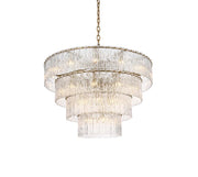 Georgina 40" 34-Light Chandelier in Satin Gold And Clear