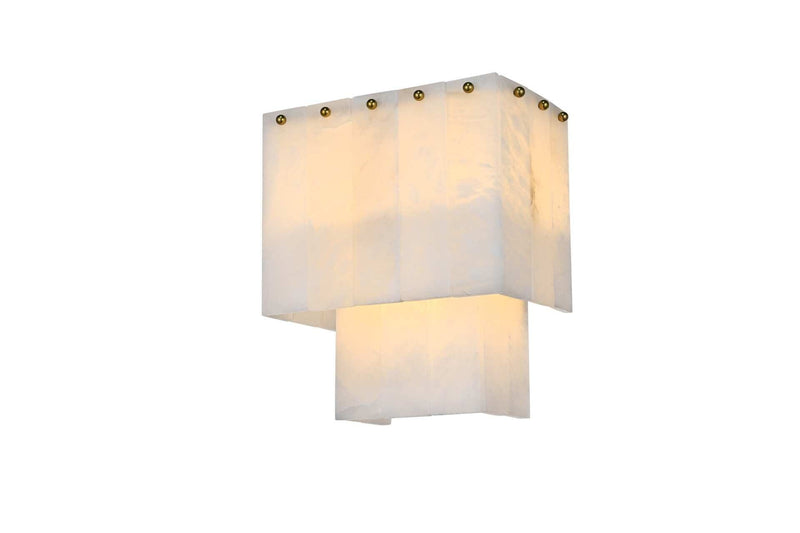 Georgina 10.5" 3-Light Wall Sconce in Satin Gold And Frosted White