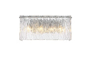 Georgina 16.5" 4-Light Wall Sconce in Chrome And Clear