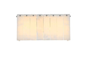 Georgina 16.5" 4-Light Wall Sconce in Chrome And Frosted White