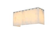 Georgina 16.5" 4-Light Wall Sconce in Chrome And Frosted White