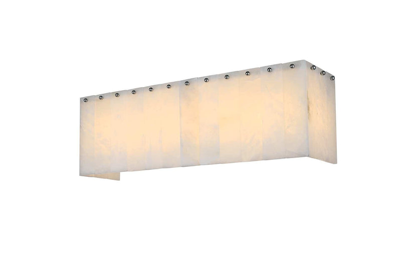 Georgina 24.5" 5-Light Wall Sconce in Chrome And Frosted White
