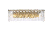 Georgina 24.5" 5-Light Wall Sconce in Satin Gold And Clear