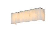 Georgina 24.5" 5-Light Wall Sconce in Satin Gold And Frosted White