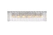 Georgina 30.5" 6-Light Wall Sconce in Chrome And Clear