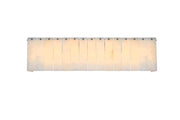 Georgina 30.5" 6-Light Wall Sconce in Chrome And Frosted White
