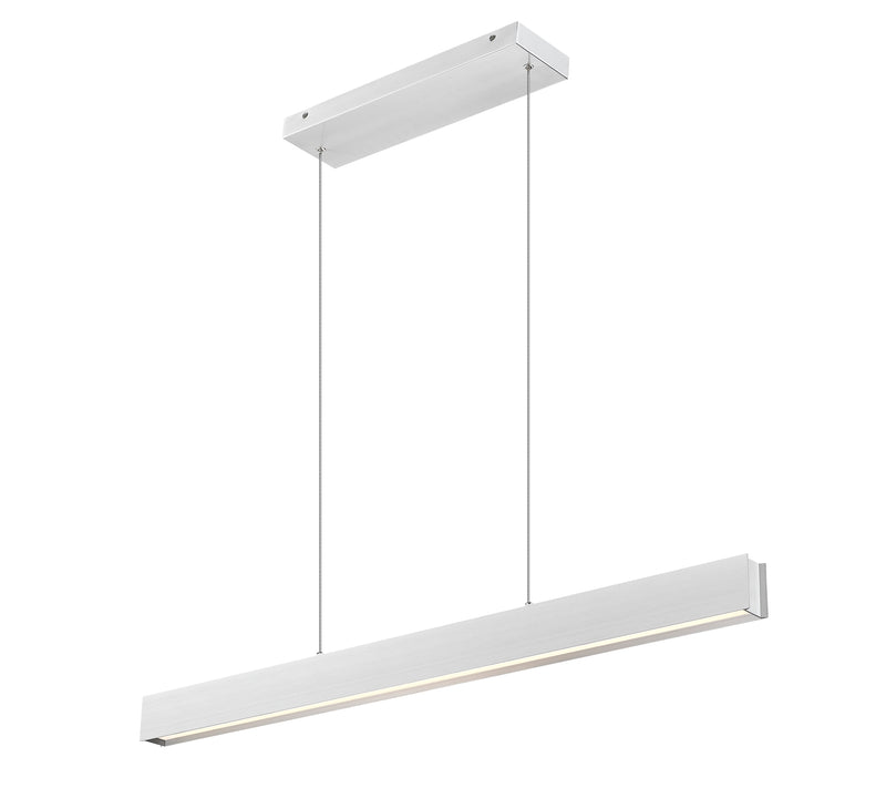Hudson 1 Light 45" Linear Pendant in Brushed Nickel