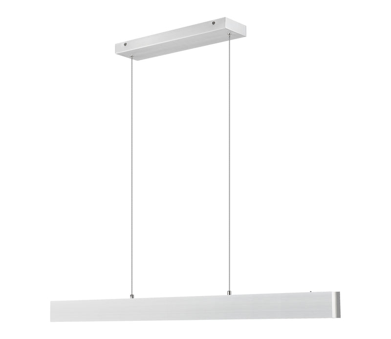 Hudson 1 Light 45" Linear Pendant in Brushed Nickel