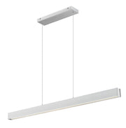 Hudson 1 Light 55" Linear Pendant in Brushed Nickel