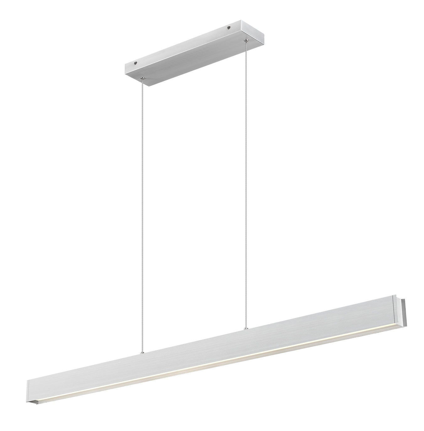 Hudson 1 Light 55" Linear Pendant in Brushed Nickel