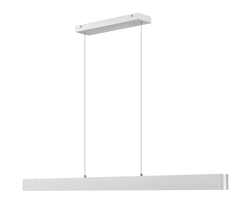 Hudson 1 Light 55" Linear Pendant in Brushed Nickel