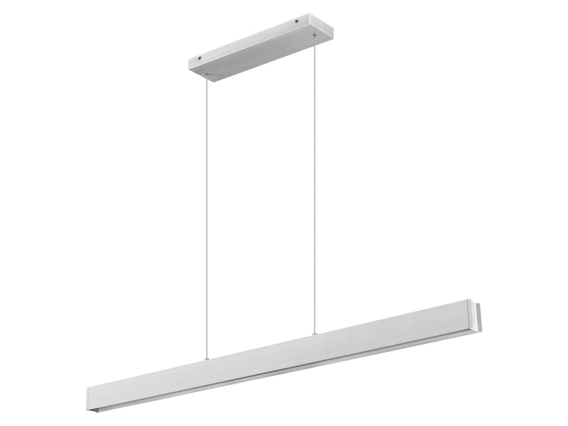 Hudson 1 Light 55" Linear Pendant in Brushed Nickel