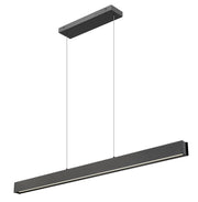 Hudson 1 Light 55" Linear Pendant in Matte Black