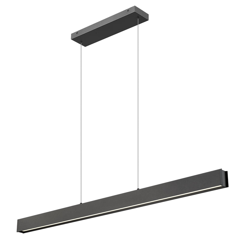 Hudson 1 Light 55" Linear Pendant in Matte Black