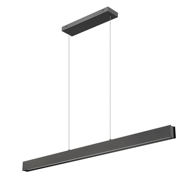 Hudson 1 Light 55" Linear Pendant in Matte Black