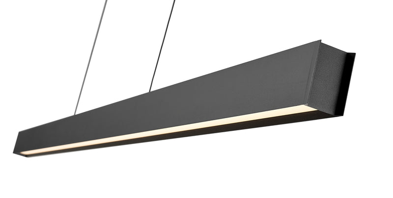 Hudson 1 Light 72" Linear Pendant in Matte Black