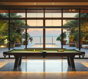 Hudson 1 Light 72" Linear Pendant in Matte Black in a room setting