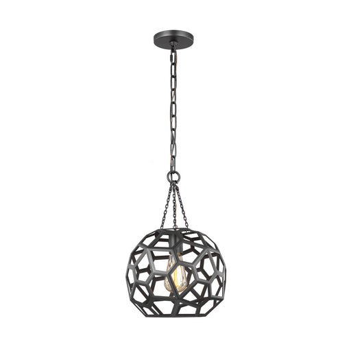 Feccetta Small Pendant in Midnight Black