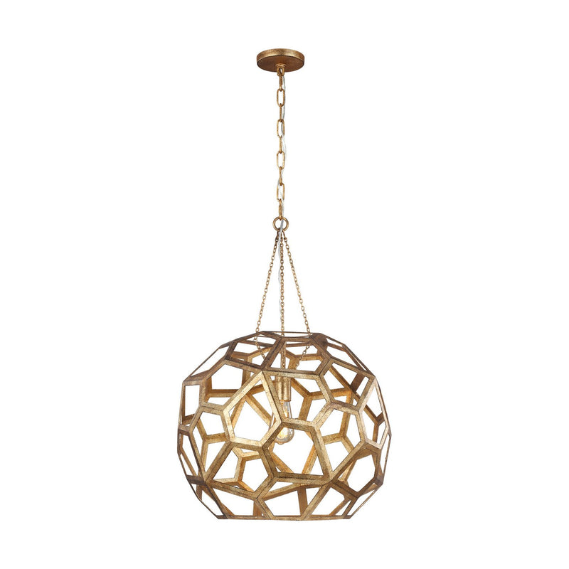 Feccetta Large Pendant in Antique Gild