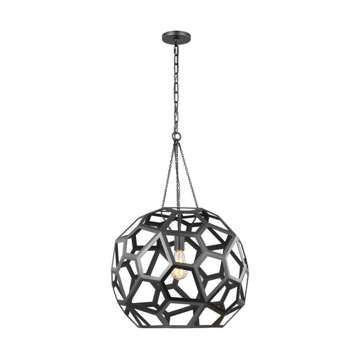 Feccetta Large Pendant in Midnight Black