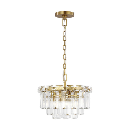 Arden 4-Light Mini Chandelier in Burnished Brass