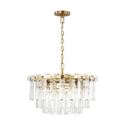 Arden 10-Light Medium Chandelier in Burnished Brass