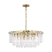 Arden 16-Light Large Chandelier in Burnished Brass