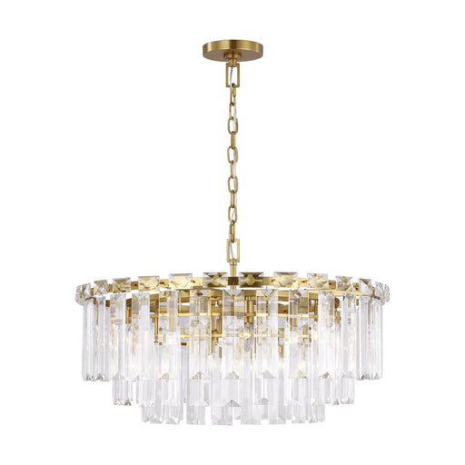 Arden 16-Light Large Chandelier in Burnished Brass