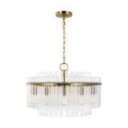 Beckett 12-Light Small Chandelier in Burnished Brass