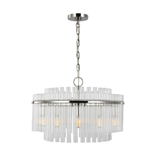 Beckett 12-Light Small Chandelier in Polished Nickel