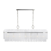 Beckett 7-Light Linear Pendant in Polished Nickel