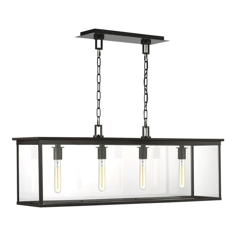 Freeport 4-Light Linear Pendant in Heritage Copper