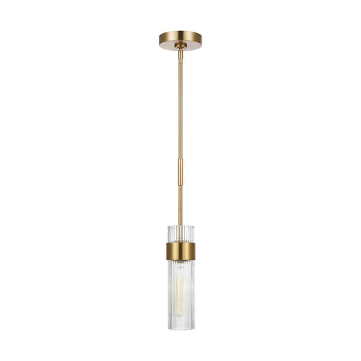 Geneva Medium Pendant in Burnished Brass