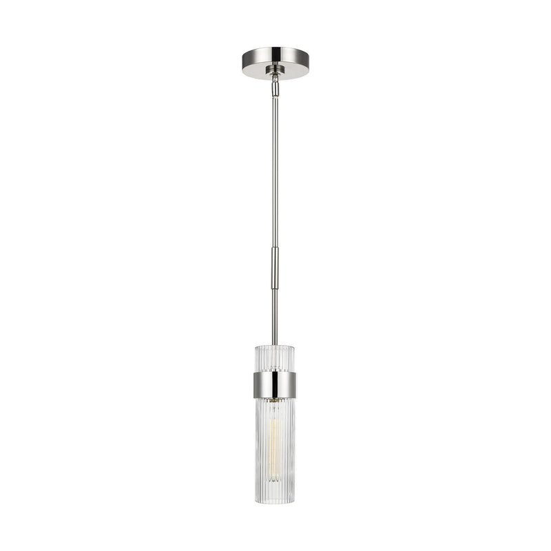 Geneva Medium Pendant in Polished Nickel