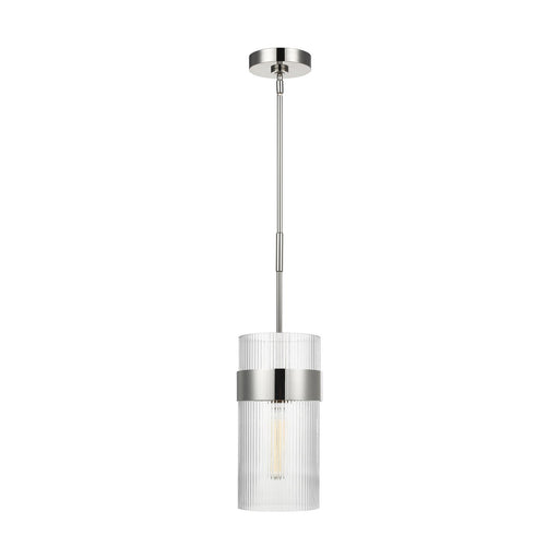 Geneva Large Pendant in Polished Nickel