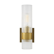 Geneva Bath Sconce in Burnished Brass