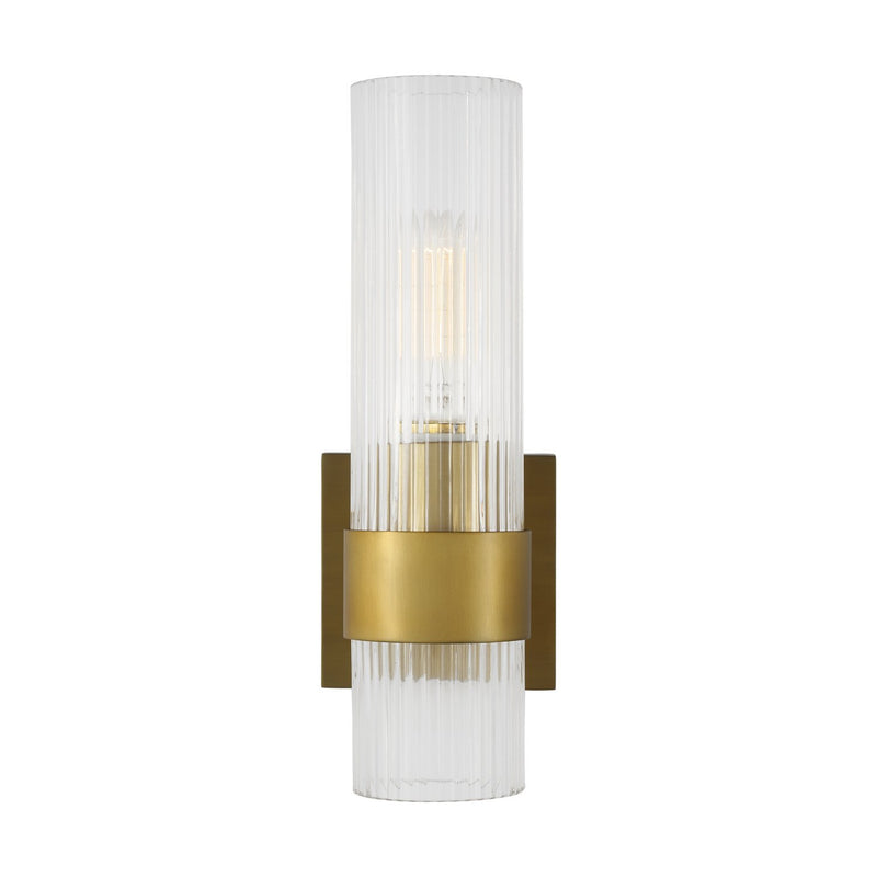 Geneva Bath Sconce in Burnished Brass