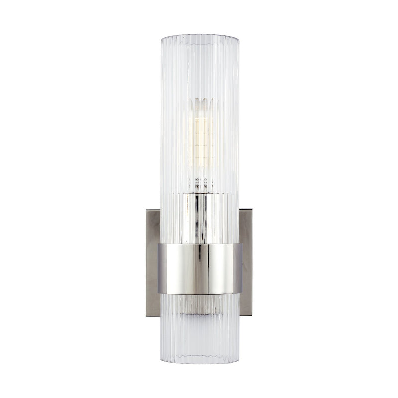 Geneva Bath Sconce in Polished Nickel