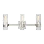 Geneva 3-Light Bath Vanity Light in Polished Nickel