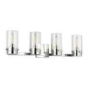 Garrett 4-Light Bath Vanity Light in Polished Nickel