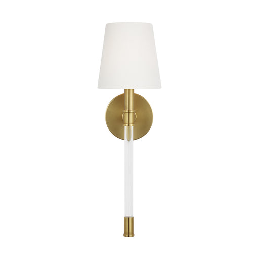 Hanover One Light Wall Sconce in Burnished Brass