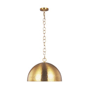 Whare Large Pendant in Burnished Brass