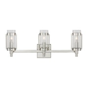Flynn 3-Light Bath Vanity Light in Polished Nickel