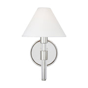 Robert Bath Sconce in Polished Nickel