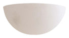 1-Light Wall Sconce in White Ceramic with White Ceramic Shade